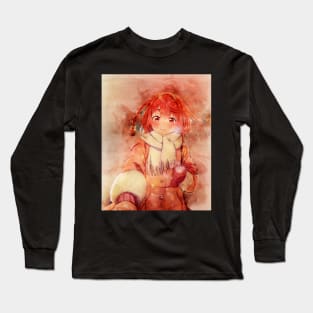 Sakurasawa Sumi Anime Watercolor Long Sleeve T-Shirt